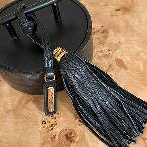 100% Calfskin Leather YSL Tassel